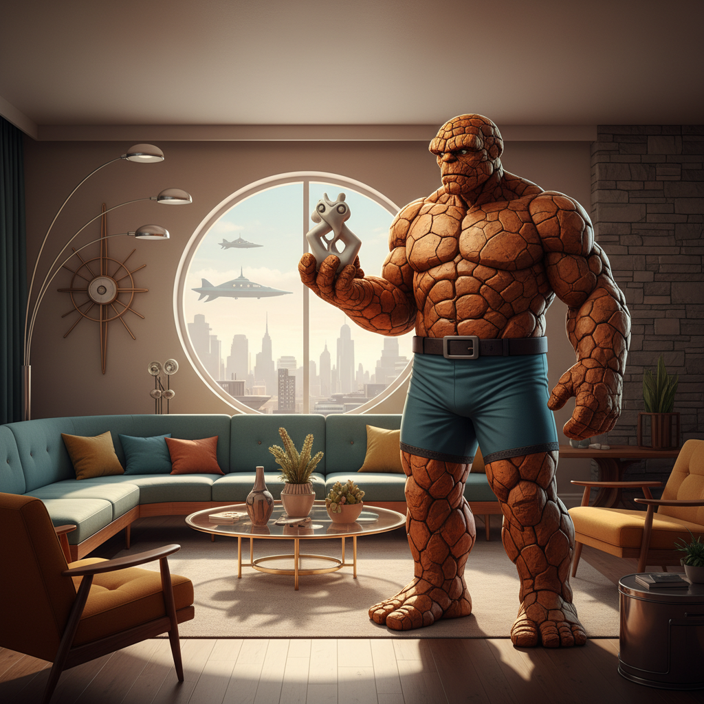 Ebon Moss-Bachrach Rocks as The Thing in Retro Marvel Flick