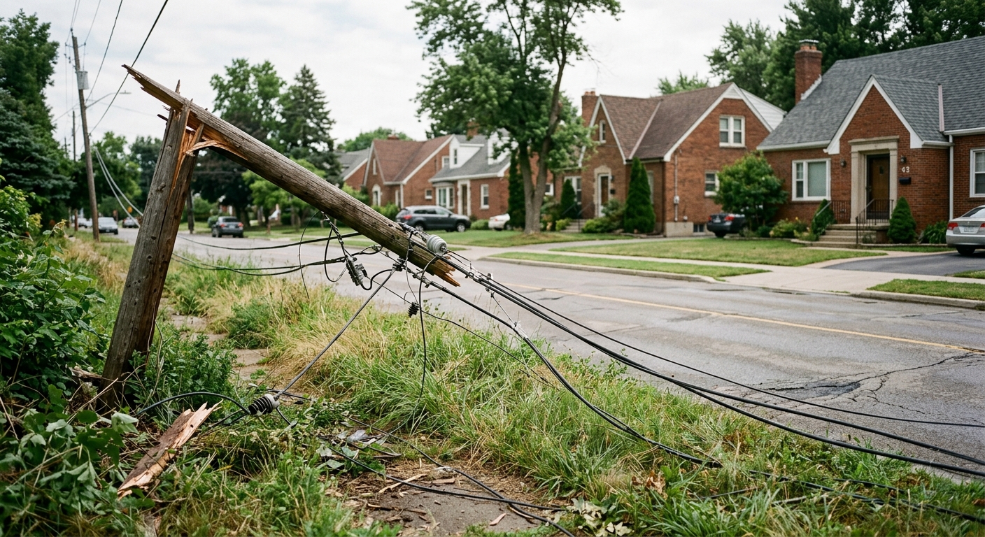 Knocked Down Power Lines Cause Widespread Power Outages in Fort Bend County